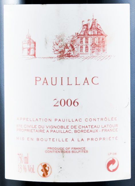 2006 Château Latour Pauillac de Latour red