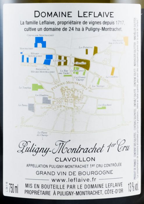 2016 Domaine Leflaive Clavoillon Puligny-Montrachet branco
