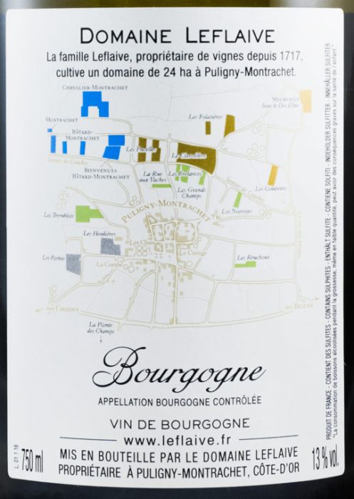 2016 Domaine Leflaive Bourgogne branco
