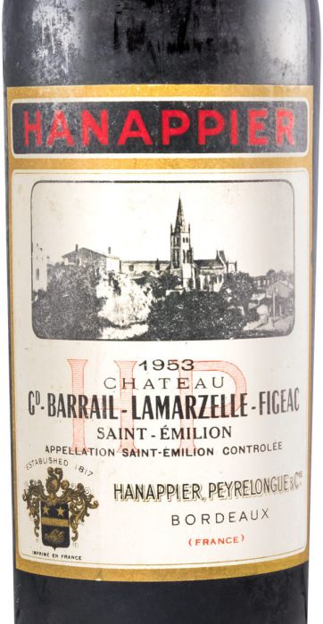 1953 Château Grand Barrail Lamarzelle Figeac tinto
