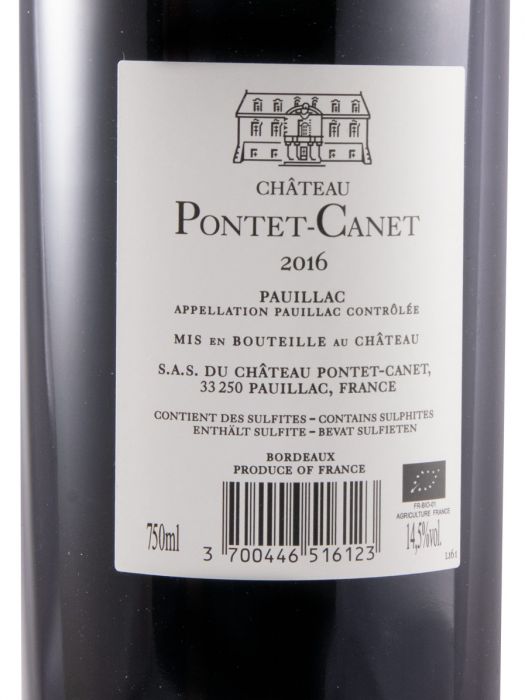 2016 Château Pontet-Canet Pauillac tinto