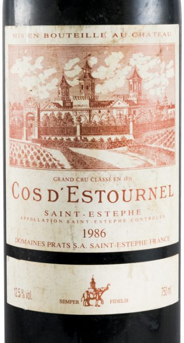 1986 Château Cos D'Estournel Saint-Estèphe tinto