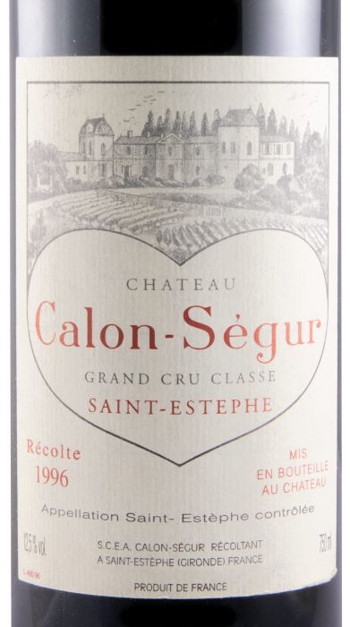 1996 Château Calon-Ségur Saint-Estèphe tinto