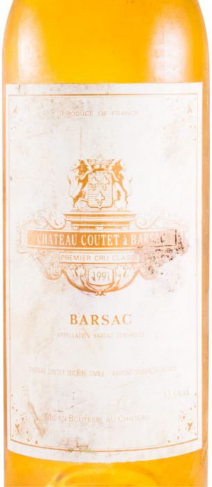 1991 Château Coutet Sauternes Barsac branco