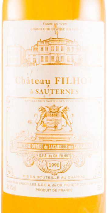 1990 Château Filhot Sauternes branco