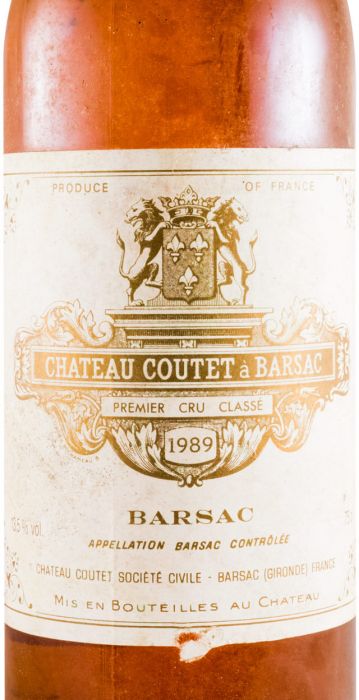 1989 Château Coutet Sauternes Barsac branco