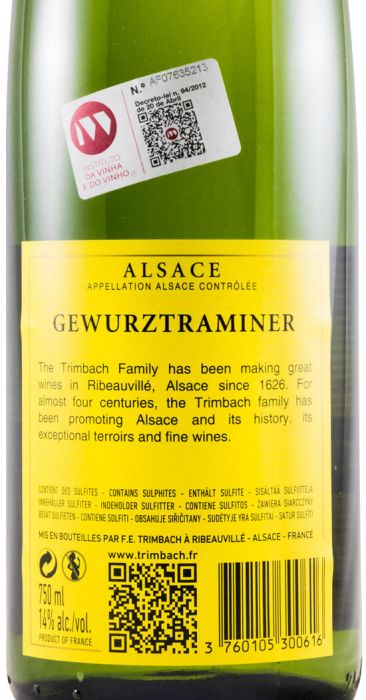 2016 Maison Trimbach Gewürztraminer Alsace white