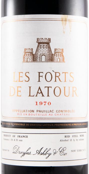 1970 Château Les Forts de Latour Pauillac tinto