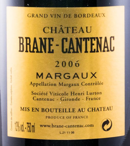 2006 Château Brane-Cantenac Margaux tinto
