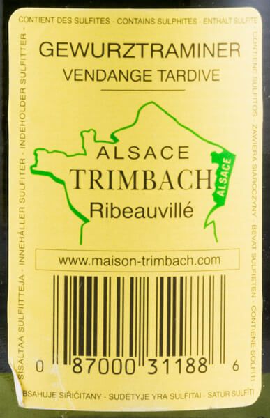 2008 Maison Trimbach Gewürztraminer Colheita Tardia Alsace branco