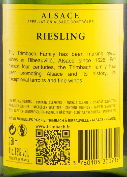 2018 Maison Trimbach Classic Riesling Alsace white