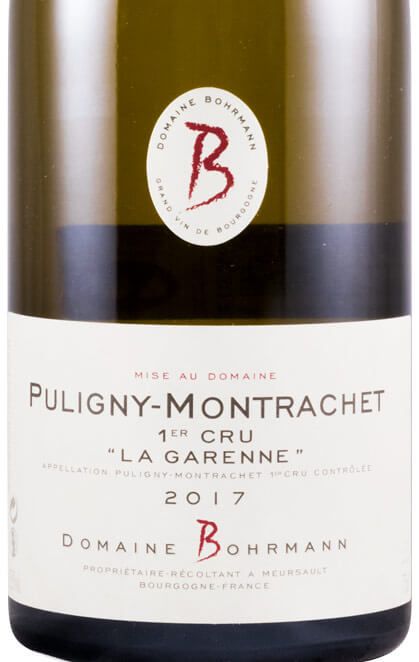 2017 Domaine Bohrmann La Garenne Puligny-Montrachet white