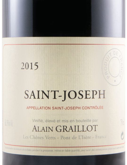 2015 Domaine Alain Graiillot Saint-Joseph red