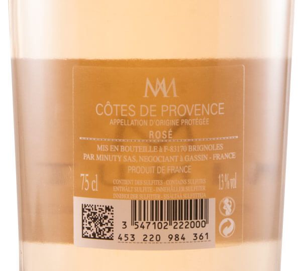 2019 Château Minuty M de Minuty Côtes de Provence rosé