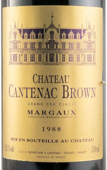 1988 Château Cantenac Brown Margaux tinto