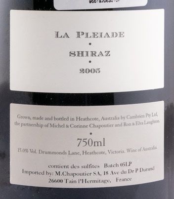 2005 M. Chapoutier La Pleiade Shiraz tinto