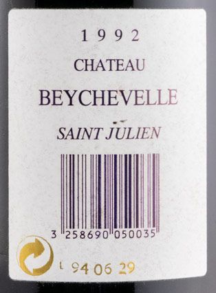 1992 Château Beychevelle Saint-Julien red