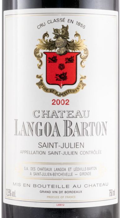 2002 Château Langoa Barton Saint-Julien red