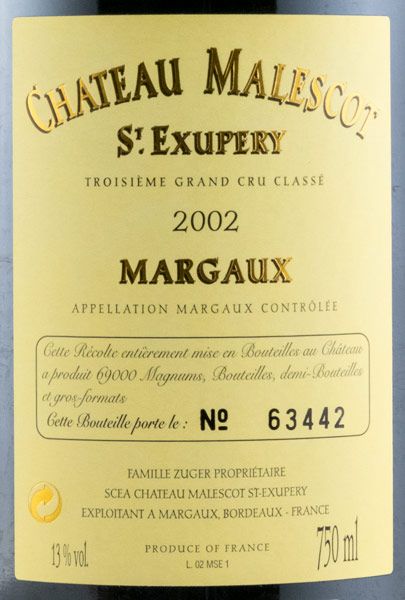 2002 Château Malescot St. Exupéry Margaux tinto