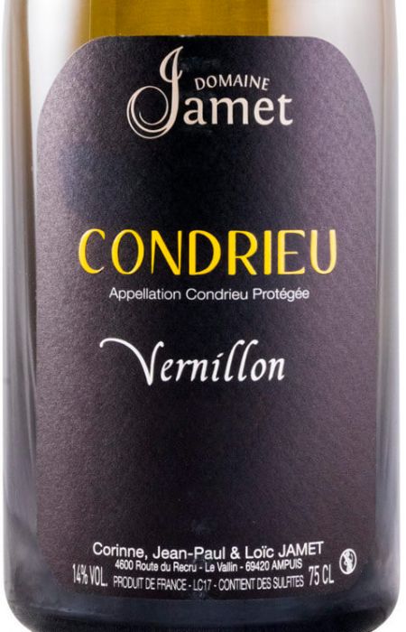 2018 Domaine Jamet Vernillon Condrieu branco