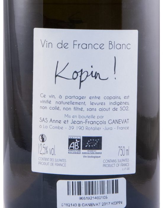 2017 Jean-François Ganevat Kopin organic white