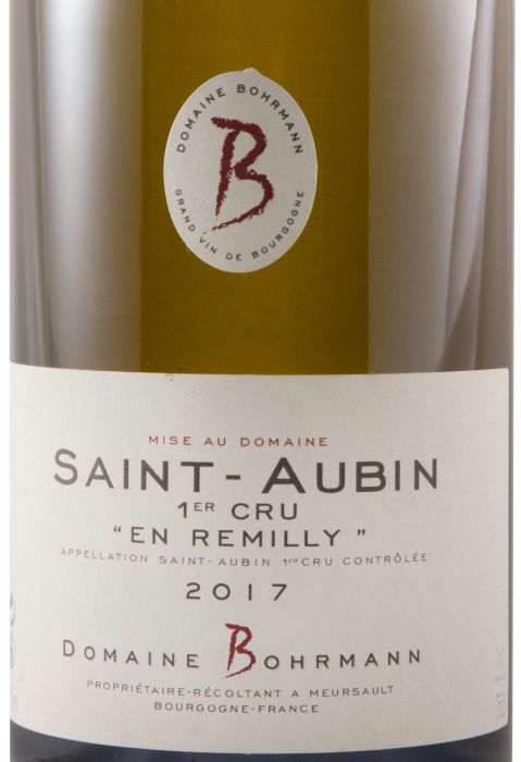 2017 Domaine Bohrmann En Remilly Premier Cru Saint-Aubin branco