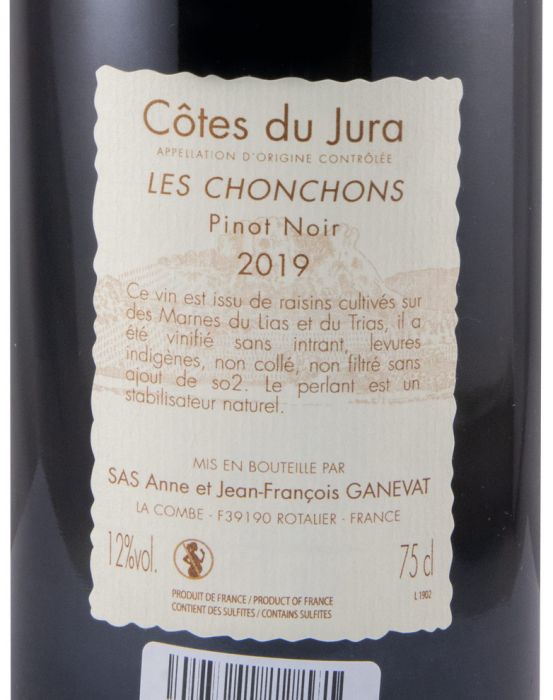 2019 Jean-François Ganevat Les Chonchons Pinot Noir Côtes du Jura tinto