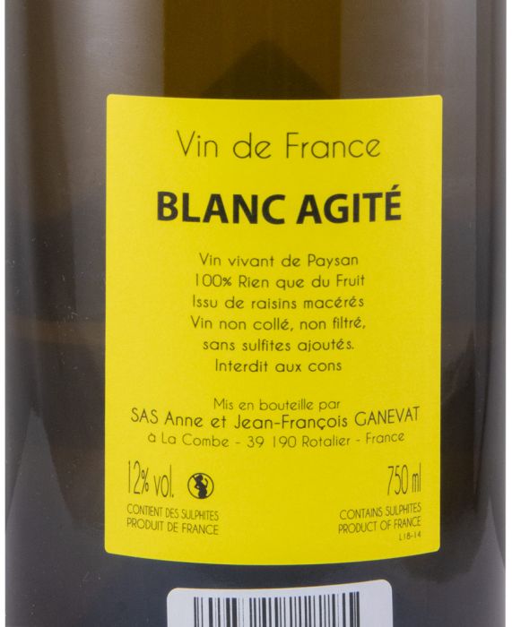 2018 Jean-François Ganevat Blanc Agité white 1.5L