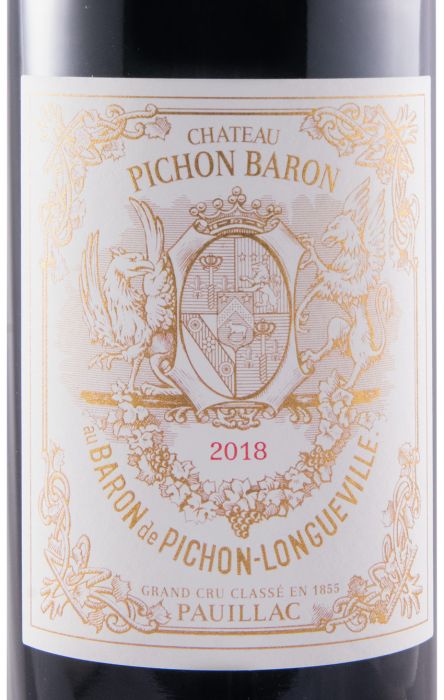 2018 Château Pichon Baron au Baron de Pichon-Longueville Pauillac tinto