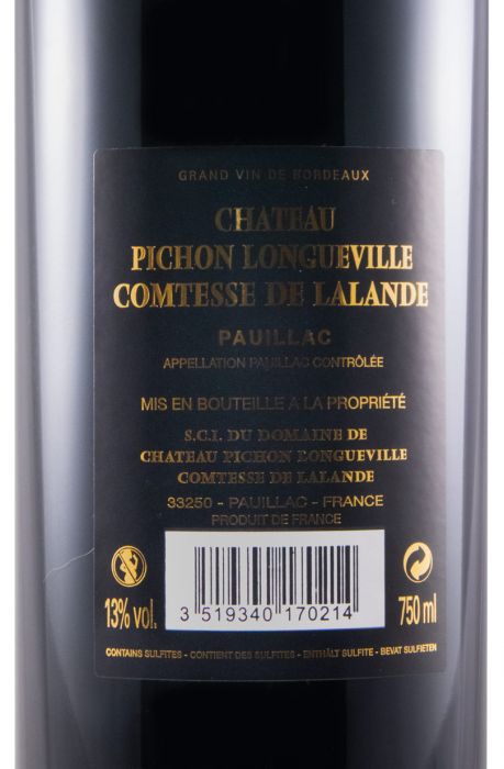 2017 Château Pichon Longueville Comtesse de Lalande Pauillac tinto