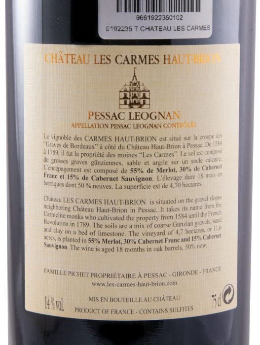 2009 Château Les Carmes Haut-Brion Pessac-Léognan tinto