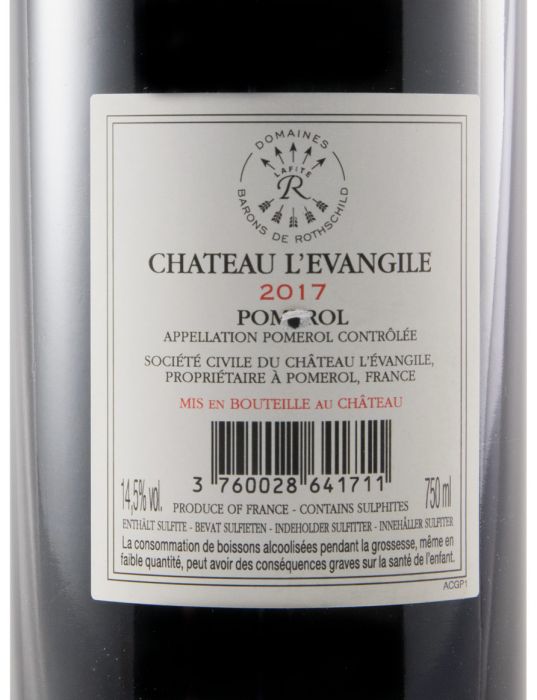 2017 Château L'Évangile Pomerol red