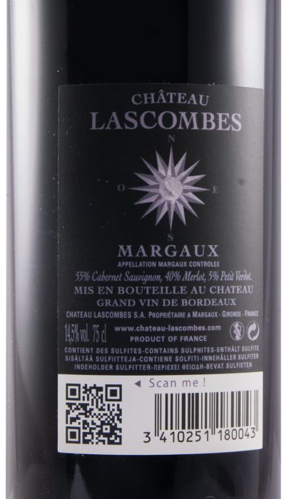 2018 Château Lascombes Margaux red