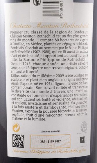 2009 Château Mouton Rothschild Pauillac red