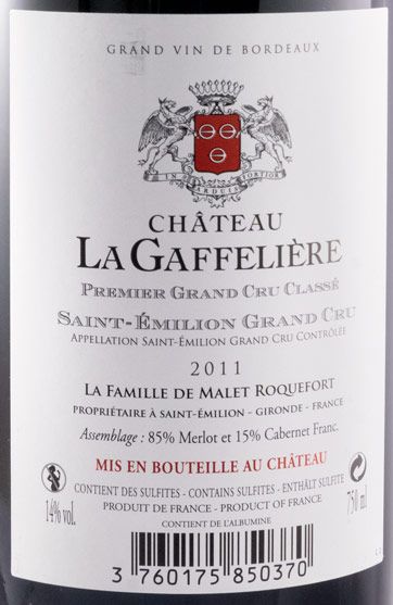 2011 Château La Gaffelière Saint-Émilion red