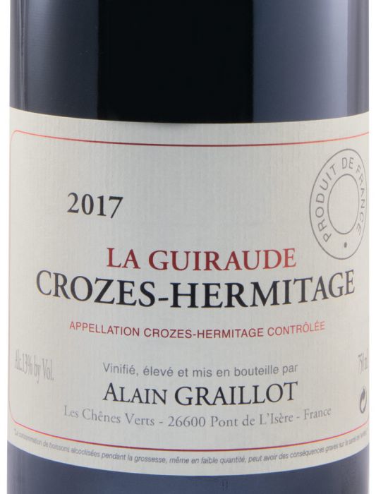 2017 Domaine Alain Graillot La Guiraude Crozes-Hermitage tinto