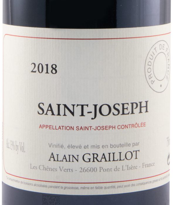 2018 Domaine Alain Graillot Saint-Joseph red