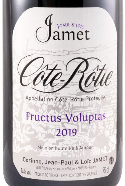 2019 Domaine Jamet Fructus Voluptas Côte-Rôtie tinto
