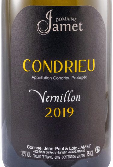 2019 Domaine Jamet Vernillon Condrieu branco