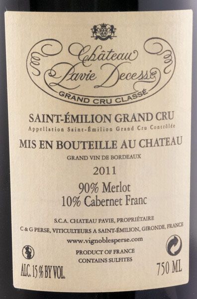 2011 Château Pavie-Decesse Saint-Émilion red