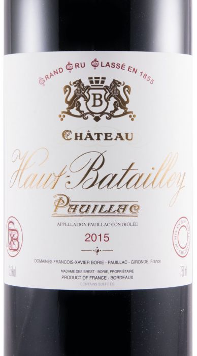 2015 Château Haut-Batailley Pauillac tinto