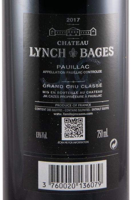 2017 Château Lynch-Bages Pauillac red