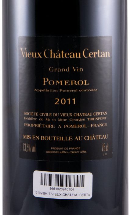 2011 Vieux Château Certan Pomerol tinto