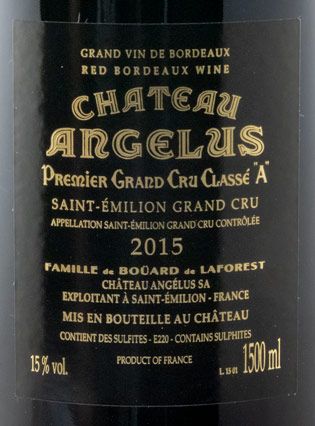 2015 Château Angelus Saint-Emilion red 1.5L