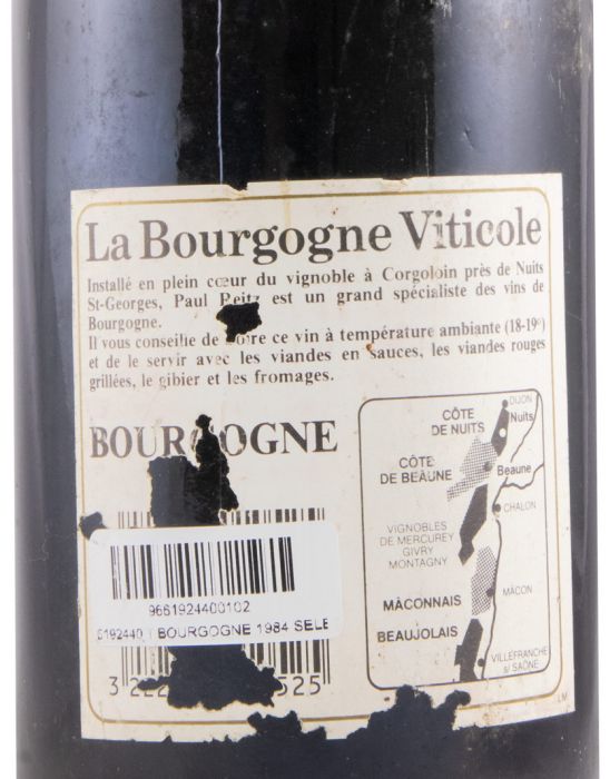 1984 Maison Paul Reitz Bourgogne Selection tinto