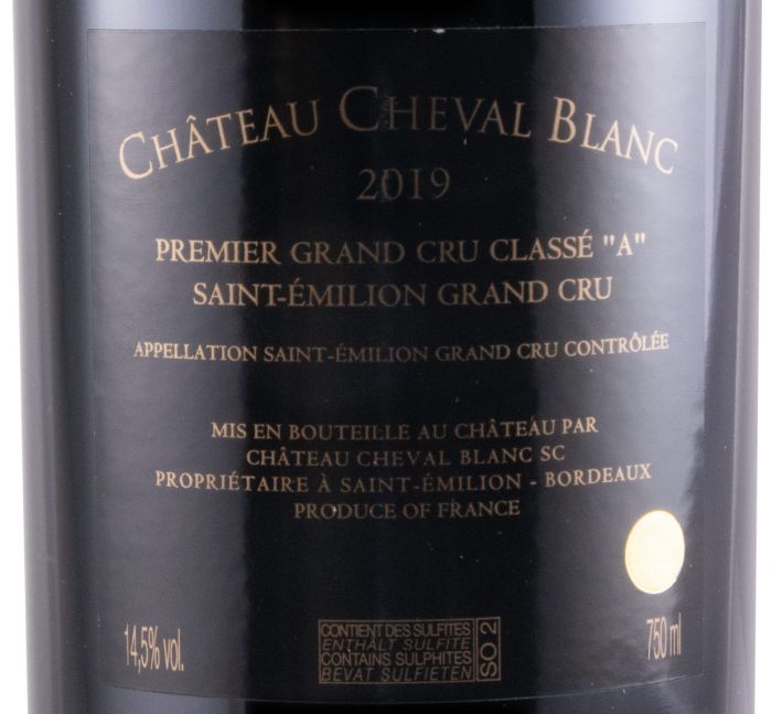2019 Château Cheval Blanc Saint-Émilion tinto