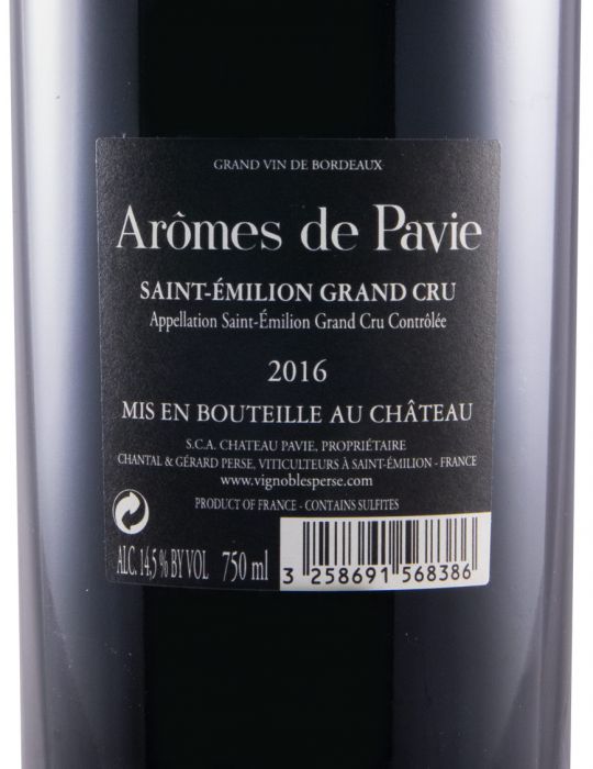 2016 Château Pavie Arômes de Pavie Saint-Émilion tinto
