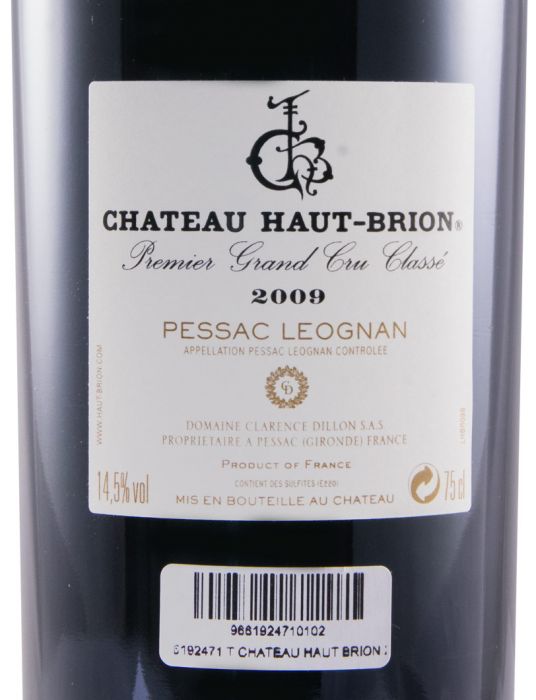 2009 Château Haut-Brion Pessac-Léognan tinto