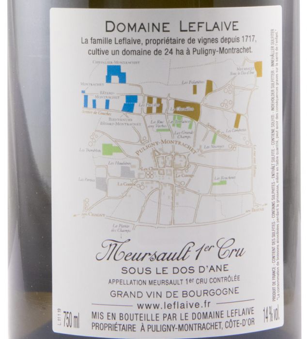2019 Domaine Leflaive Sous le dos d'Ane Meursault white