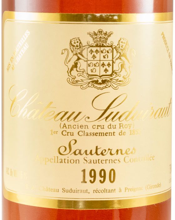 1990 Château Suduiraut Sauternes branco